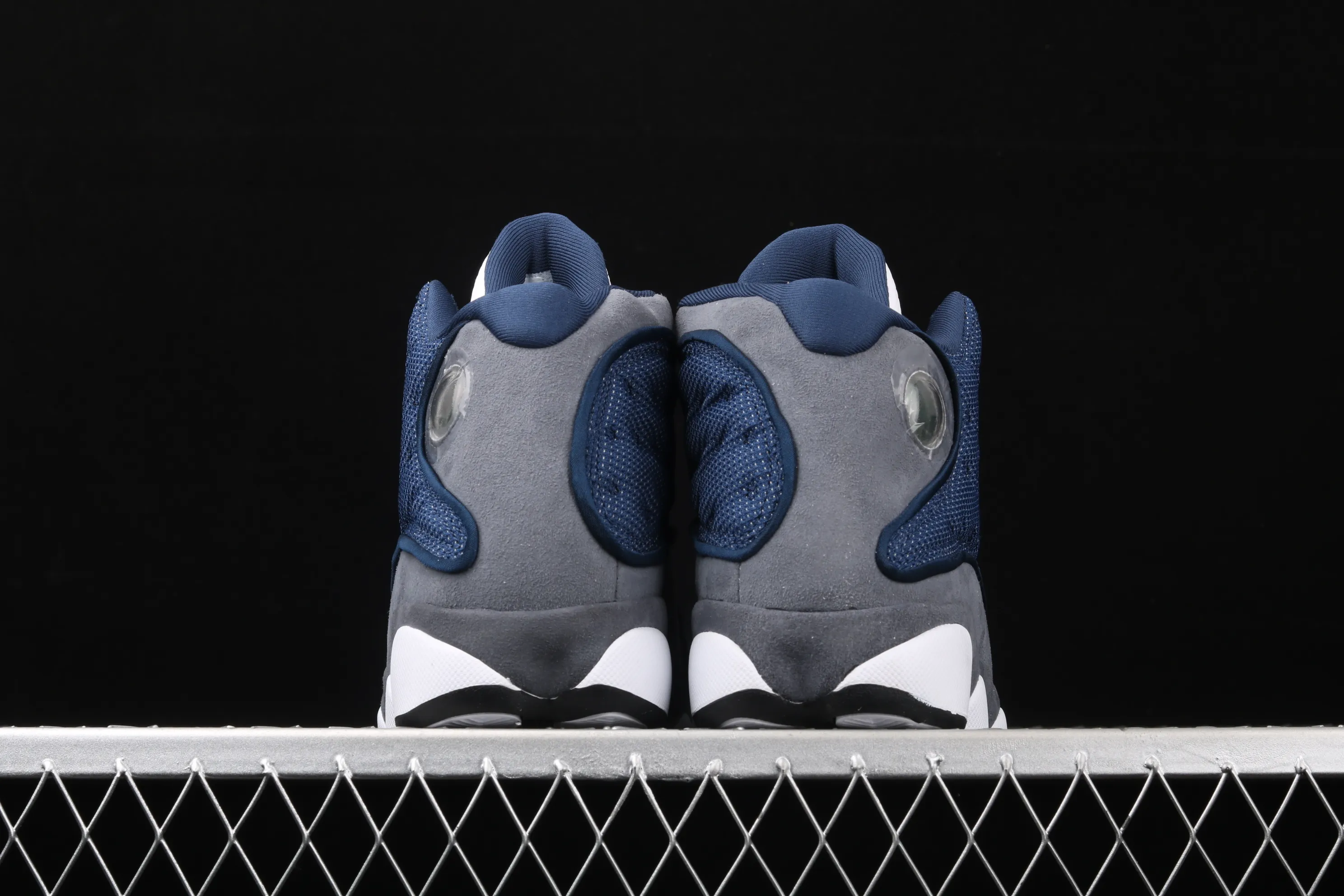 All categories Air Jordan Jordan series basketball shoes Air Jordan 13 Air Jordan 13 Flint GIGI AJ13 Joe 13 white blue navy blue 3M reflective version 415171-404